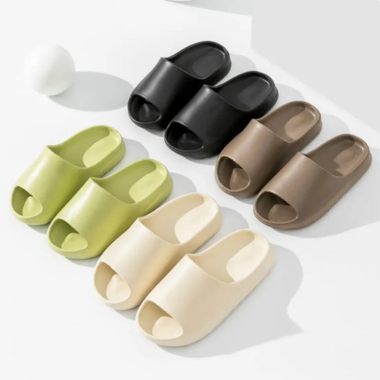 Women's Cloud Thick-Soled Coconut Slippers | Summer Bath Slides