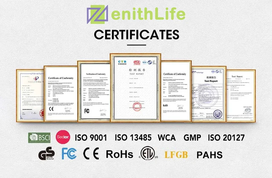 ZenithLife Multifunctional Facial Cleansing Brush Multi-mode Powerful Cleaning 48°constant heating Temperature IPX7 Waterproof