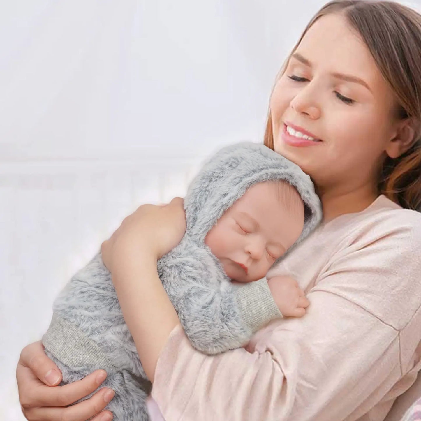 Muñeco Bebé Reborn de Silicona Realista | Tacto Suave Niño Realista de 17 Pulgadas