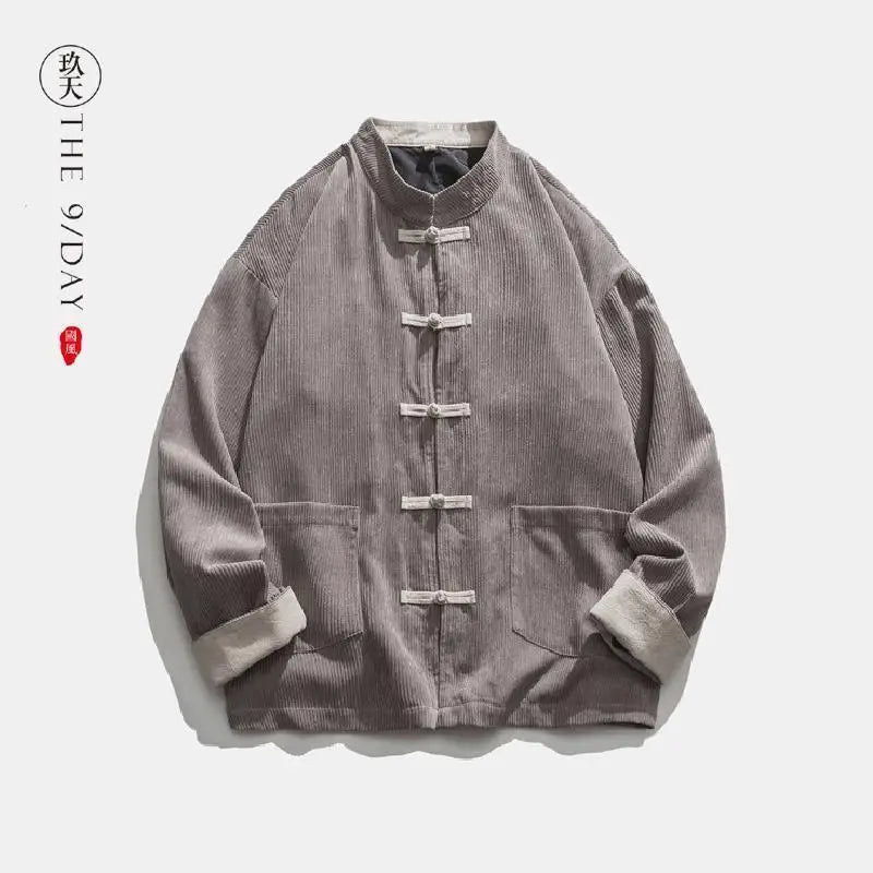 Men's Spring Corduroy Tang Suit Set | Casual Style & Comfort 2026