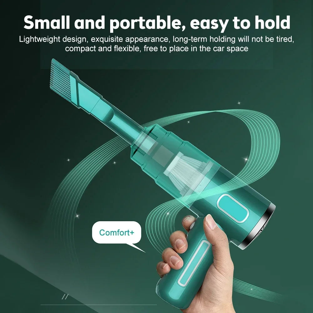 Powerful Wireless Car Vacuum Cleaner | Cordless Dual Use Mini Vacuum