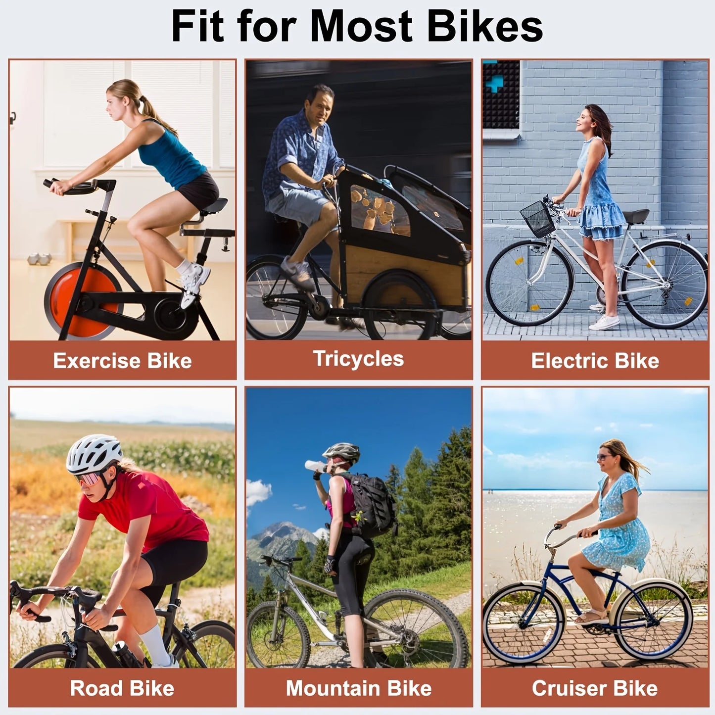 Oversized Comfortable Bike Seat for Men & Women | Extra Wide Cushion