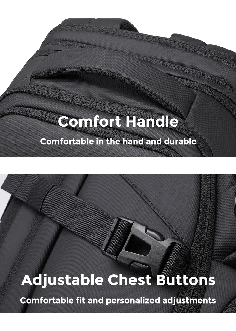 Mochila multicapa para hombre | Versátil para viajes y negocios