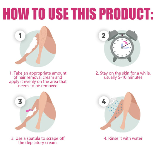 Women's Painless Hair Removal Cream | Smooth, Moisturizing Care