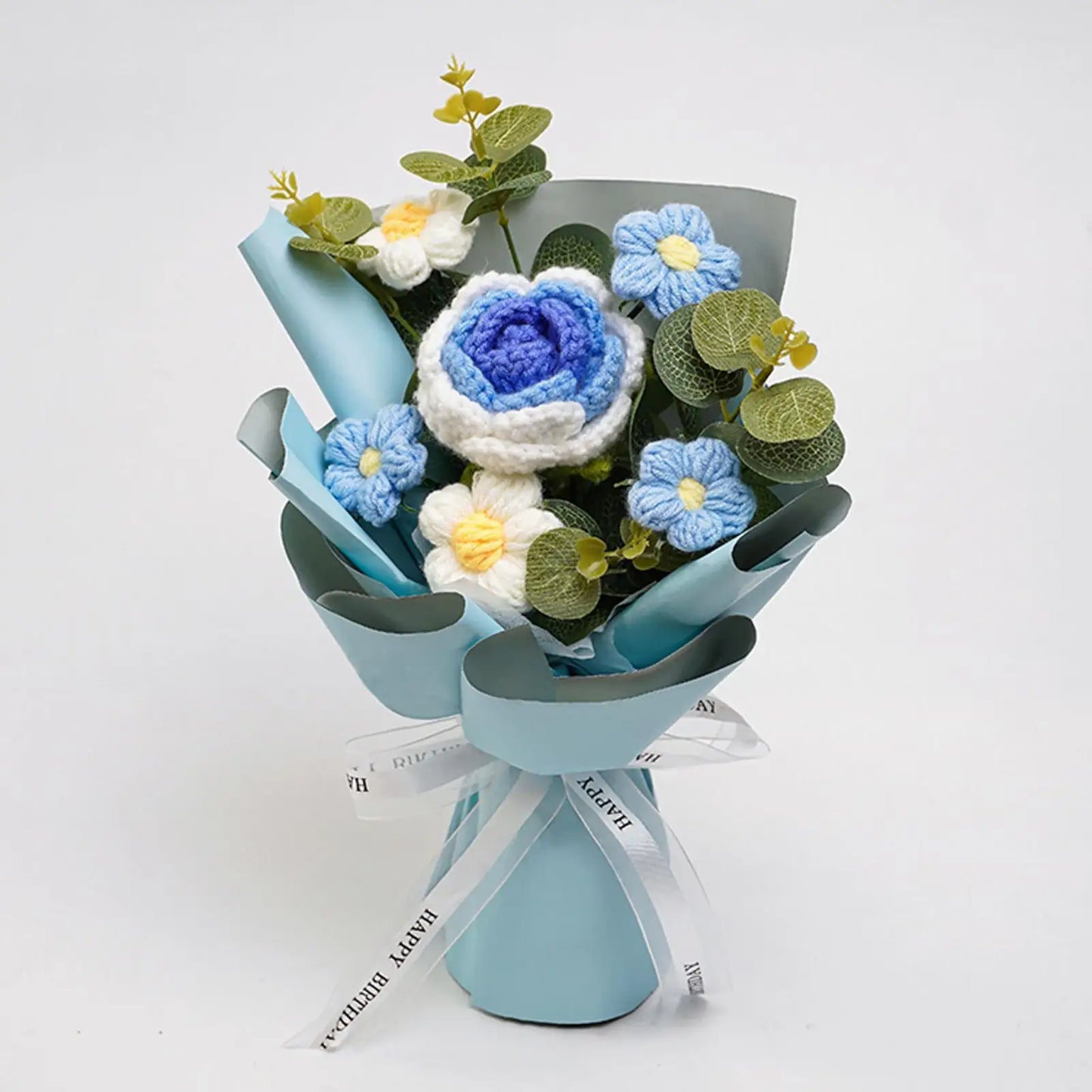 Ramo de flores de ganchillo | Hermoso regalo de flores artificiales