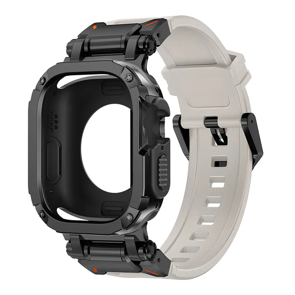 Funda protectora de TPU y pulsera de silicona para Apple Watch