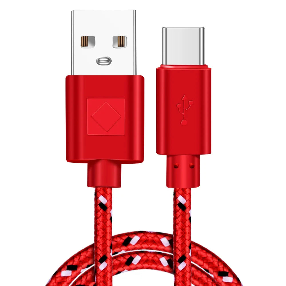 Nylon Braided USB Type C Cable | Fast Charging & Data Sync