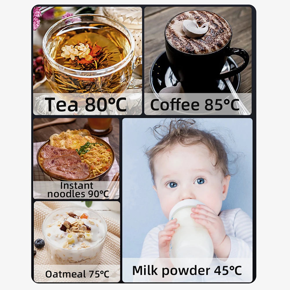 Electric Heated Car Mug with LCD Display | On-the-Go Beverage Warmer