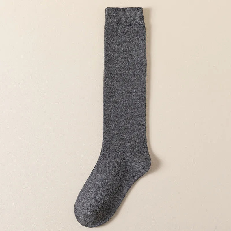 Trendy Women's Long Socks | Stylish Below-Knee Cotton Comfort