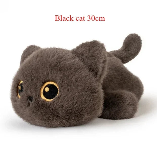 Cute Plush Black Cat Keychain | Adorable Stuffed Doll Gift