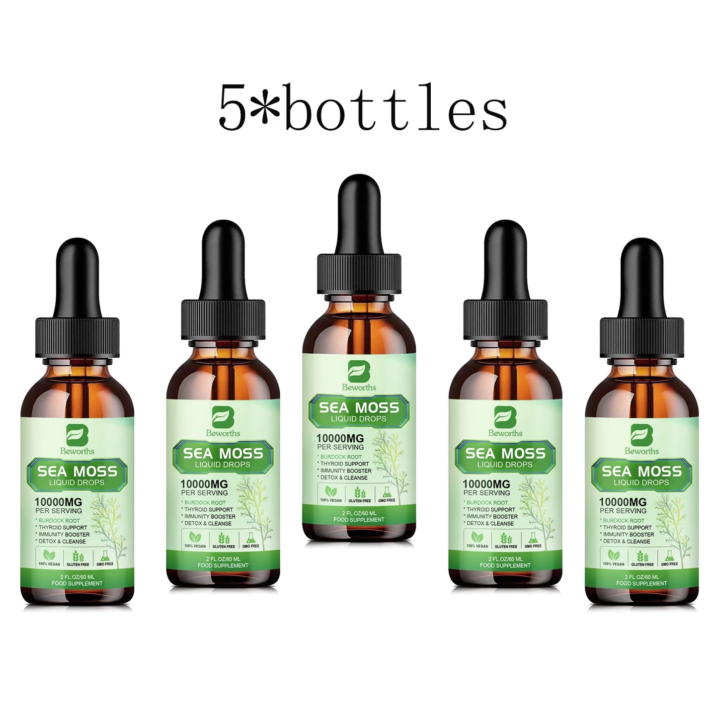 Sea Moss Liquid Drops | Immune Support & Antioxidant Supplement