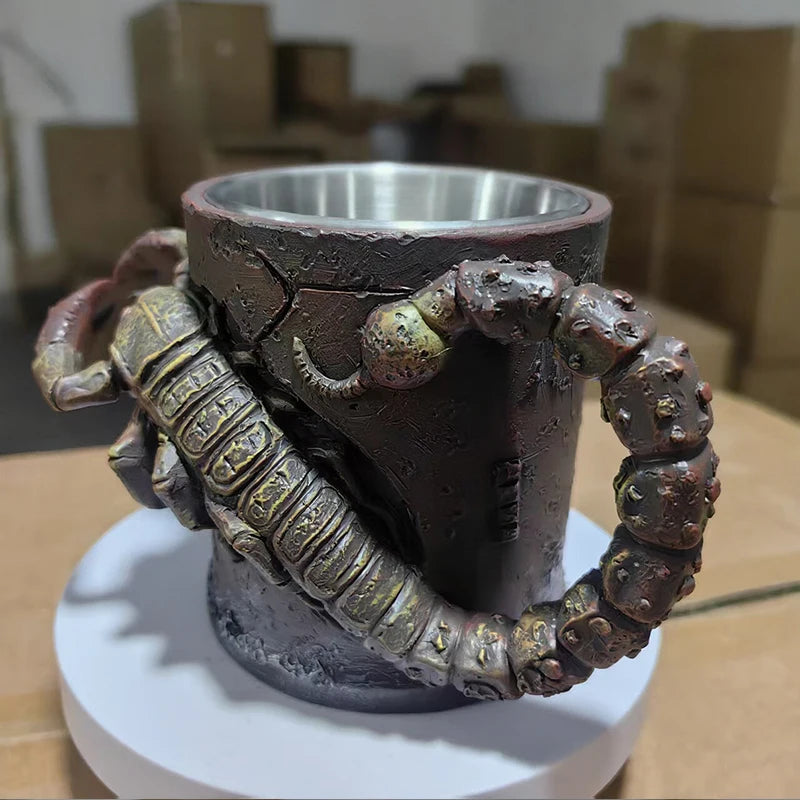 Creative 3D Scorpion Monster Mug with Unique Tail Handle