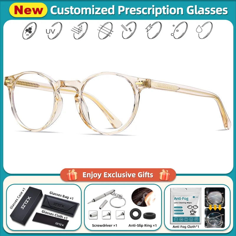 Stylish Women's Geometric Prescription Glasses | Blue Light Blocking