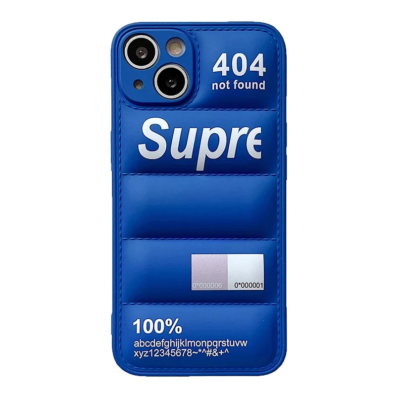 Cute Silicone Down Jacket Puffer Case for iPhone | Protective Cover