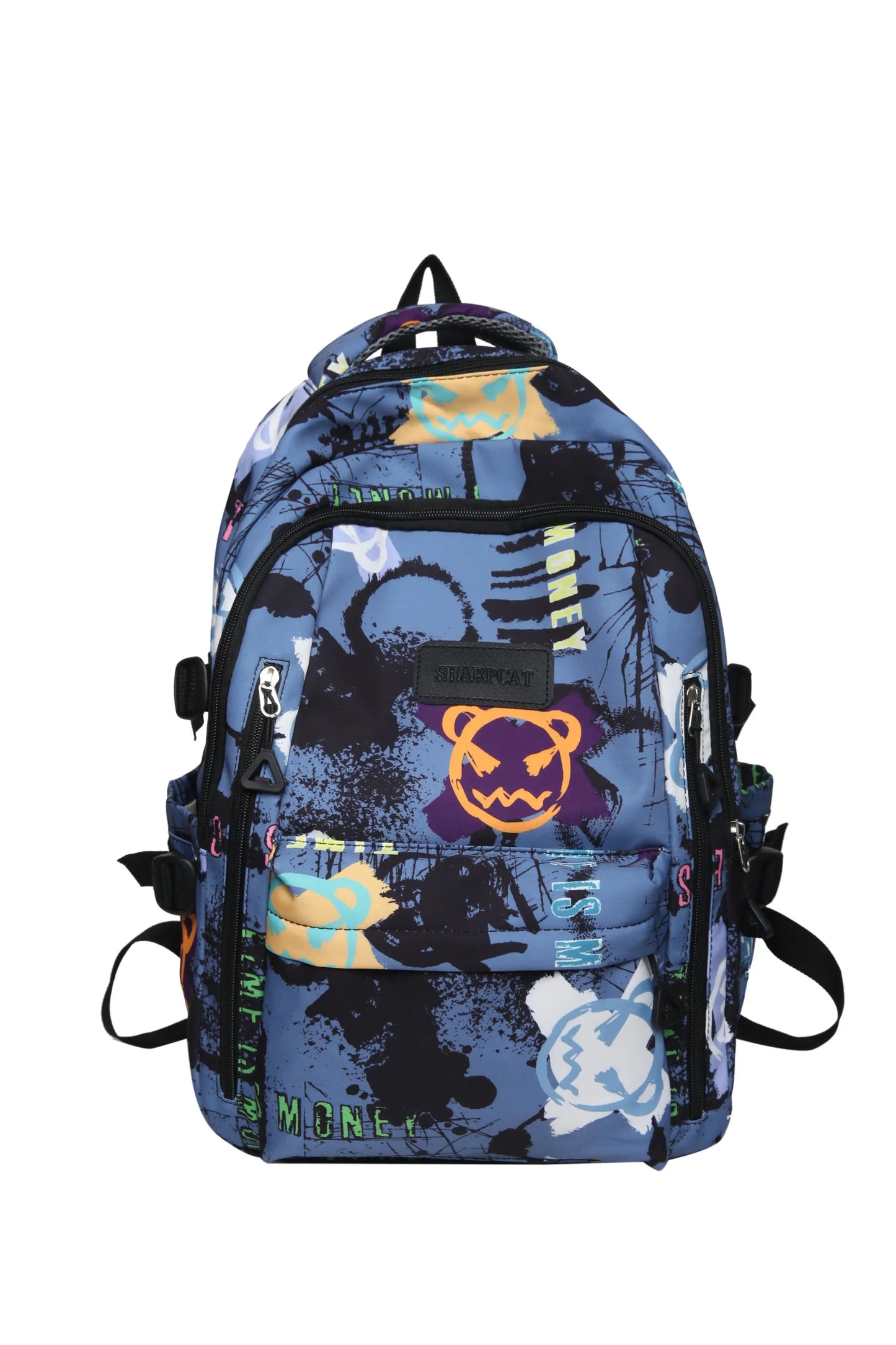 Trendy Personalized Graffiti Japanese Backpack | Large Capacity Book Bag