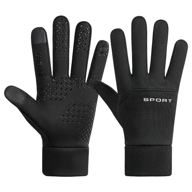 Warm Fleece Ski Gloves | Anti-Slip Thermal Gloves for Winter