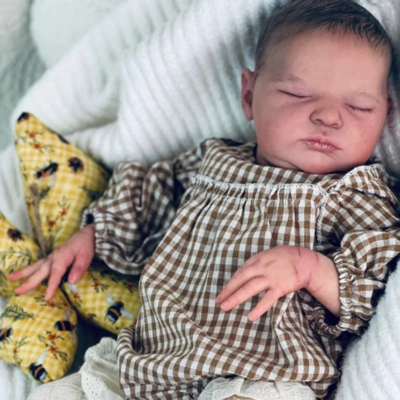 19-Inch Reborn Baby Doll with Realistic Skin and Veins
