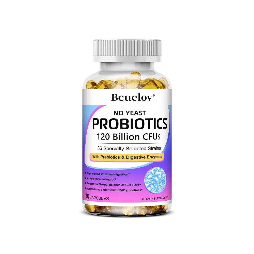 Probiotics 120 Billion CFU with Prebiotics & Digestive Enzymes
