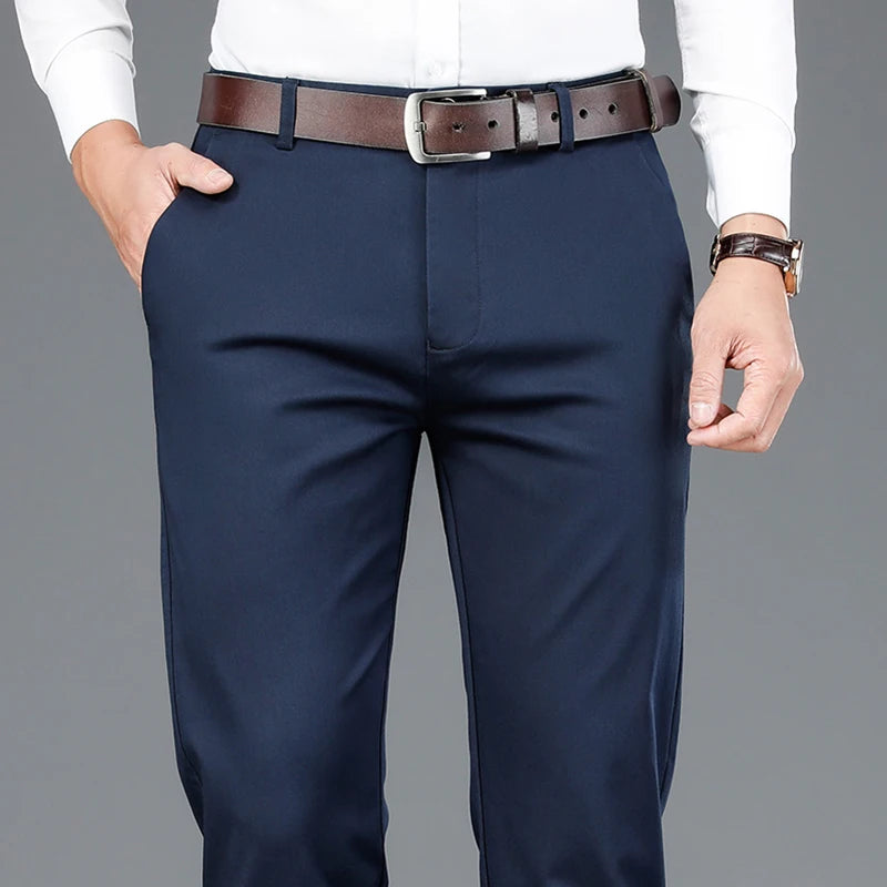 Men's Bamboo Fiber Casual Pants | Stylish Stretch Trousers