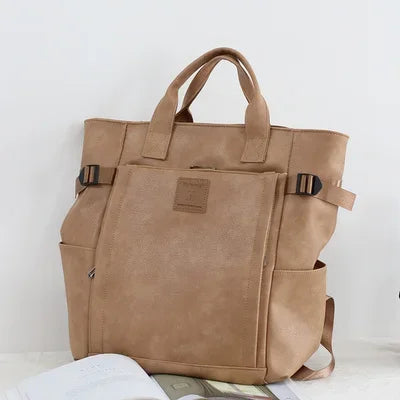 Stylish PU Leather Women's Backpack | Spacious Travel Companion