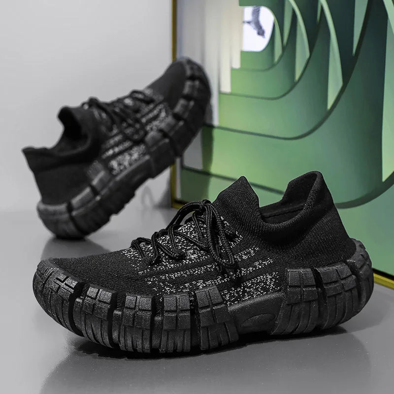 Men's Casual Breathable Mesh Shoes | Non-slip Thick Sole Comfort