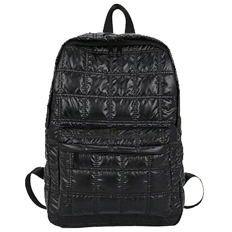 Fashion Multi-color Quilted Metallic Backpack for Travel Daily Outings Multi-pocket Multi-functional Practical Portable Bag