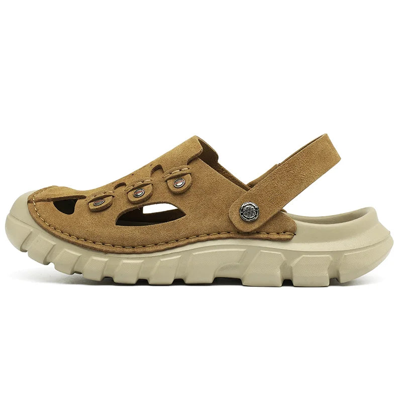 Men’s Two-Way Wearing Hollow Out Sandals | Breathable Summer Footwear