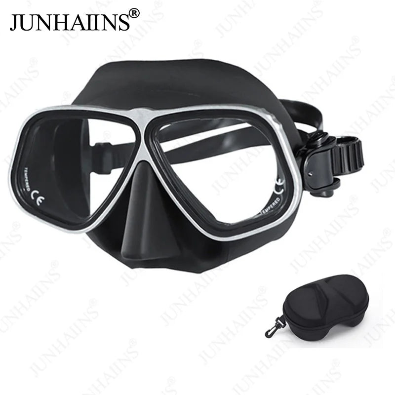 Freediving Mask with Aluminum Frame | Anti-Fog Diving Gear