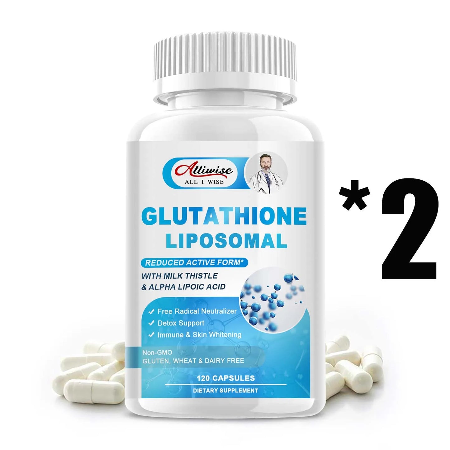 Glutathione Capsules for Skin Whitening & Immunity Boost