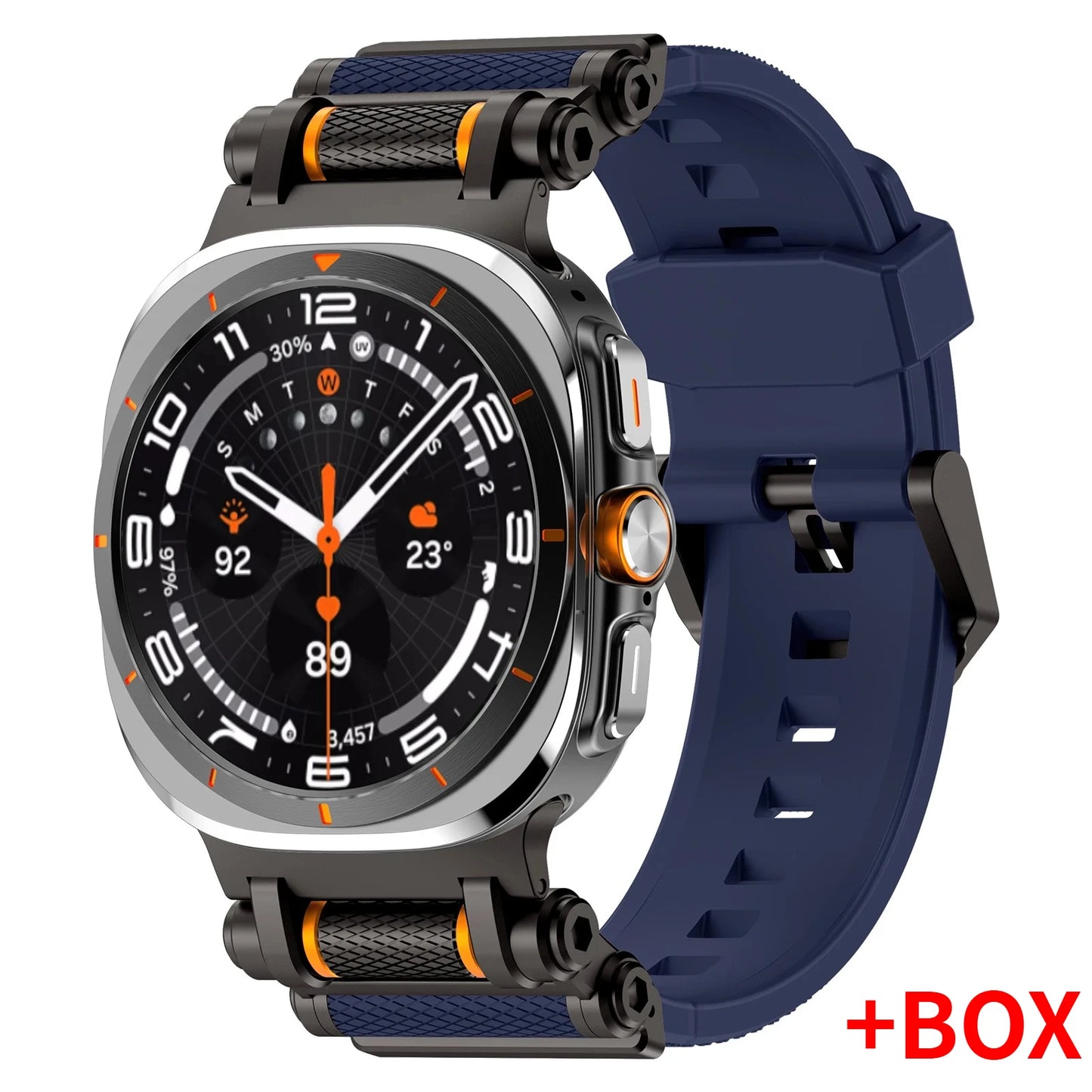Luxury Silicone Sport Band for Galaxy Watch Ultra 47mm | No Gaps Design
