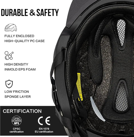 Urban Cycling Helmet with LED Lights and Turn Signals