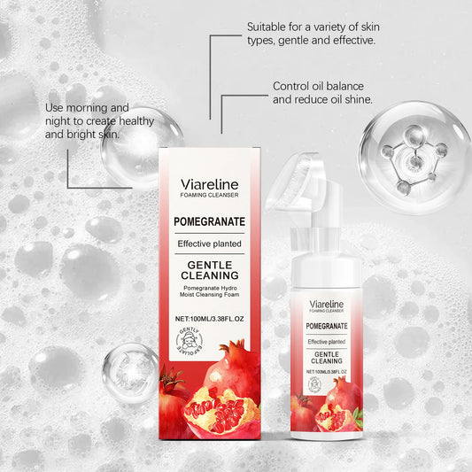 Gentle Pomegranate Foaming Facial Cleanser | Refreshing Cleanser