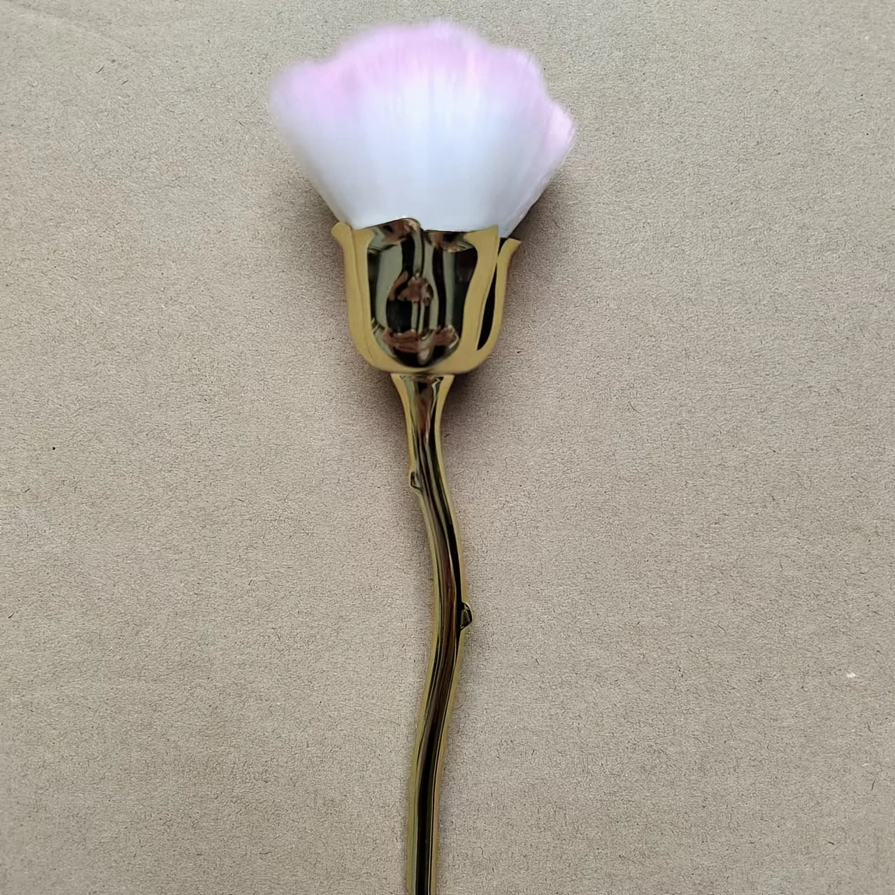Rose Shaped Nail Dust Brush | Soft Bristle Makeup Tool 2026