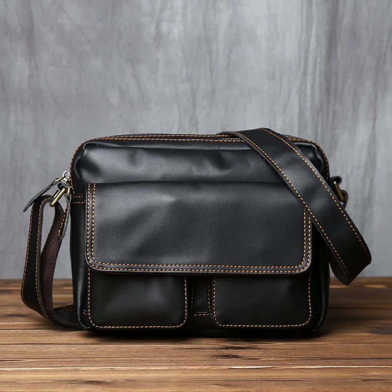 Retro Leather Messenger Bag for Men | Stylish and Functional