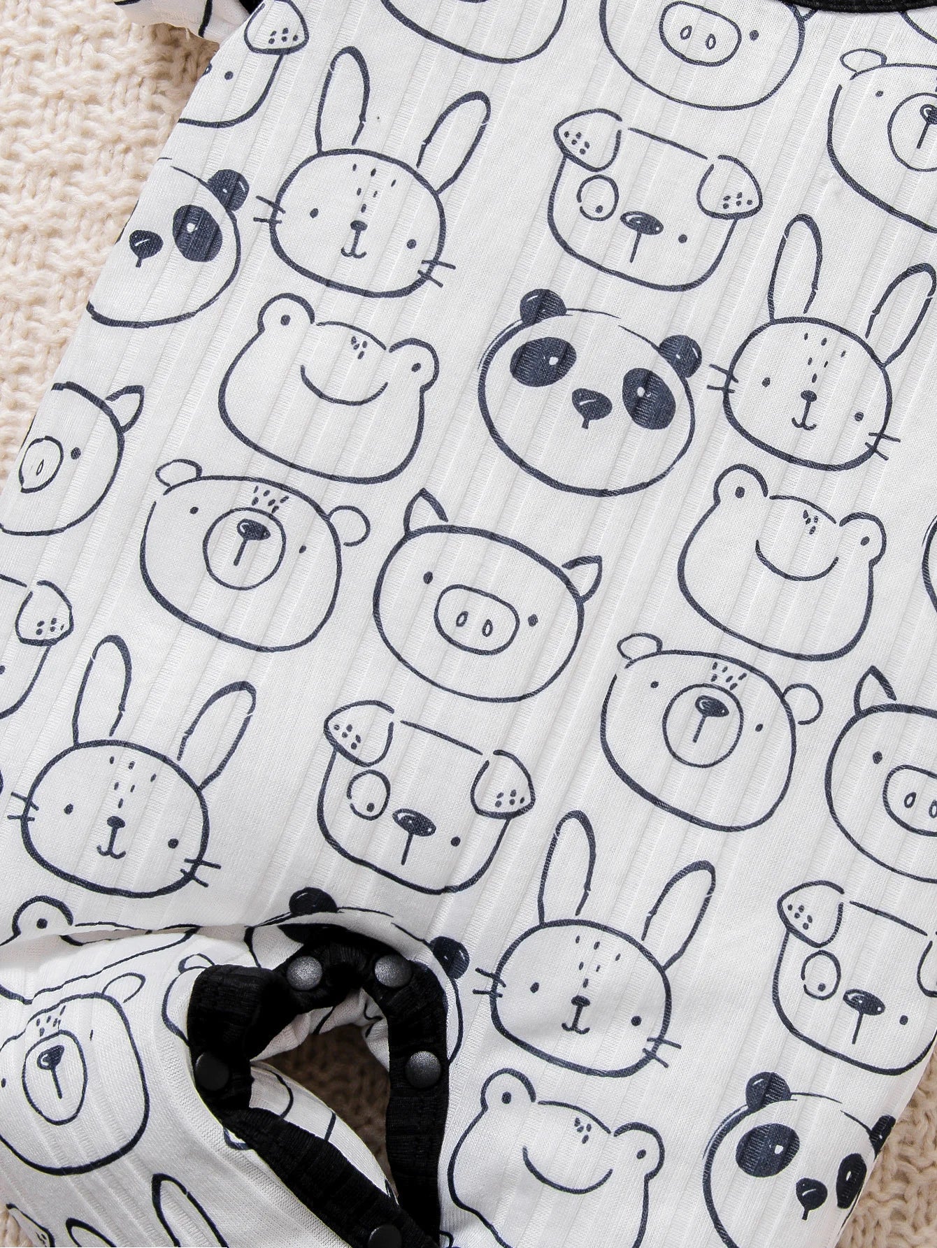 Baby Boy Animal Print 3D Ears Jumpsuit | Adorable & Comfy Outfit