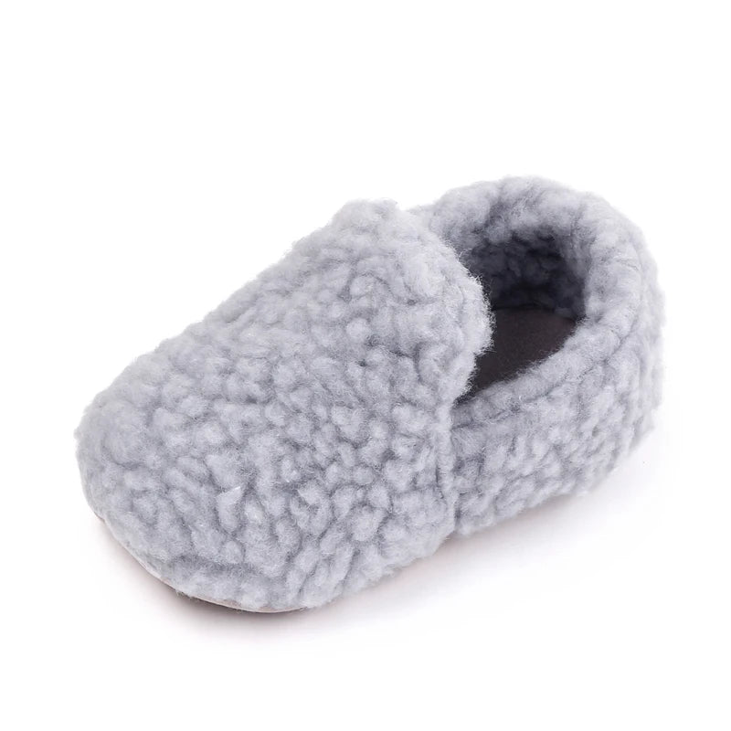 Soft Cotton Baby Prewalking Shoes | Non-Slip Winter Footwear