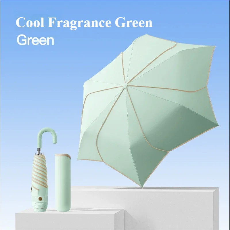Korean-Style Manual Petal Umbrella | Wind-Resistant & UV Protection