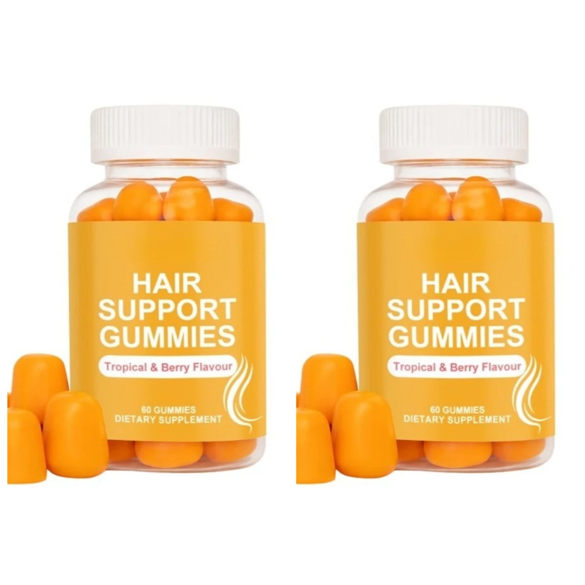 Hair Support Gummies with Biotin, Zinc, and Collagen for Health