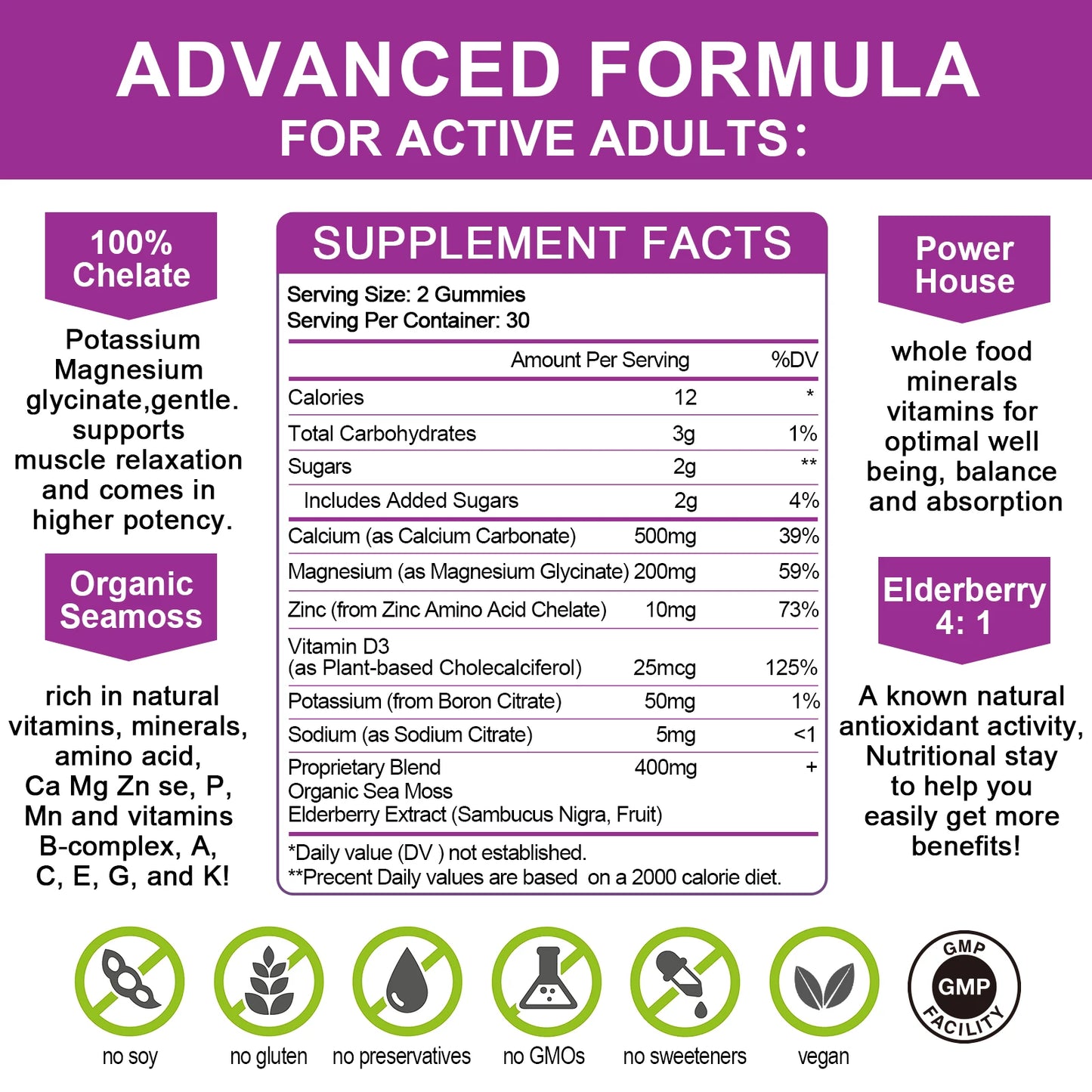 Calcium Magnesium Zinc Gummies | Support Healthy Bones & Mood