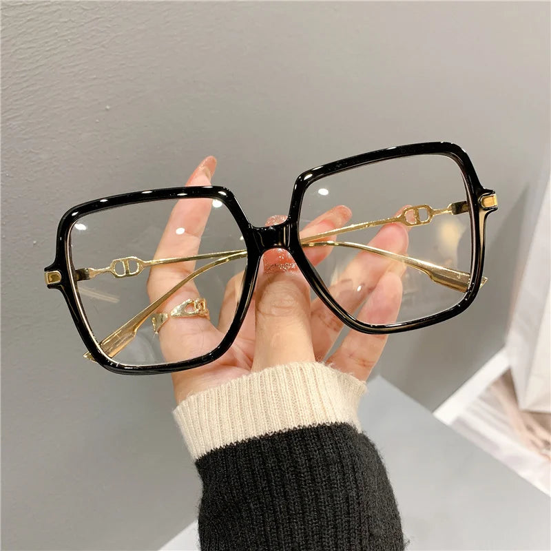Women's Oversized Square Retro Eyewear | Anti-Blue Light Glasses 2026