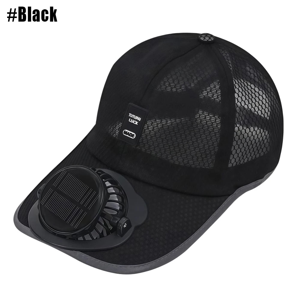 Solar Baseball Cap with Fan | Ultimate Sun Protection Gear