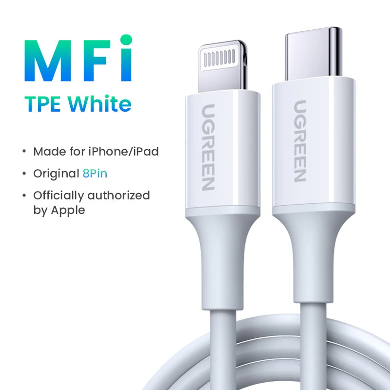 Fast Charging USB C to Lightning Cable | Compatible with iPhone