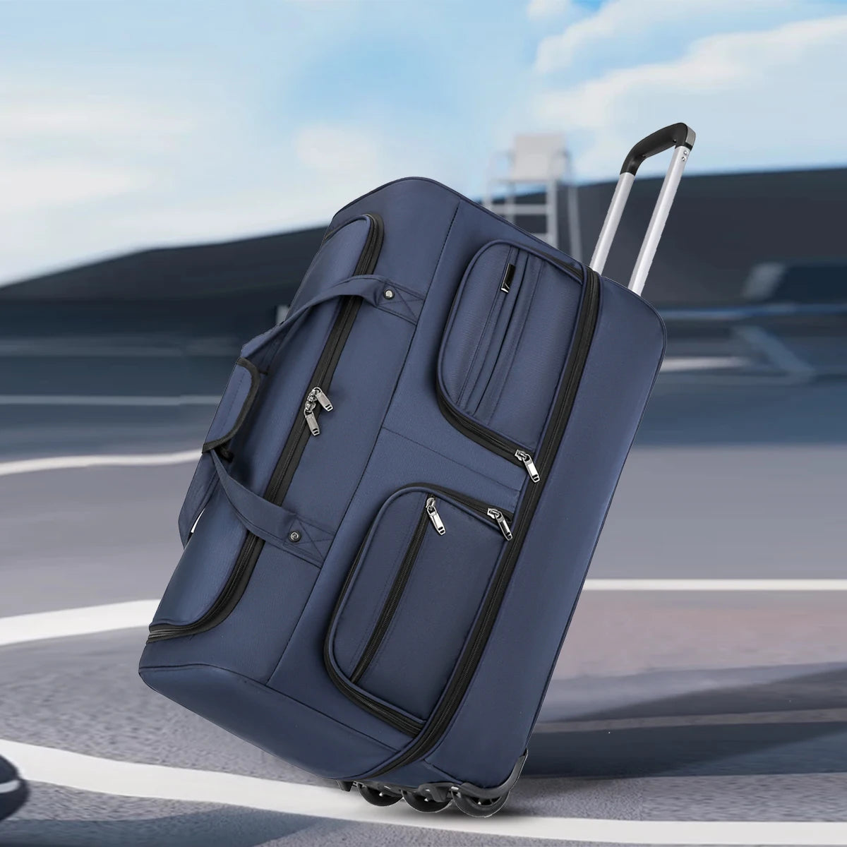 Large Capacity Waterproof Travel Bag | Versatile Duffel Trolley