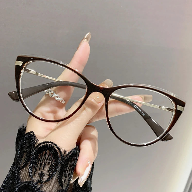 Stylish Cat Eye Myopia Glasses | Anti Blue Light Protection