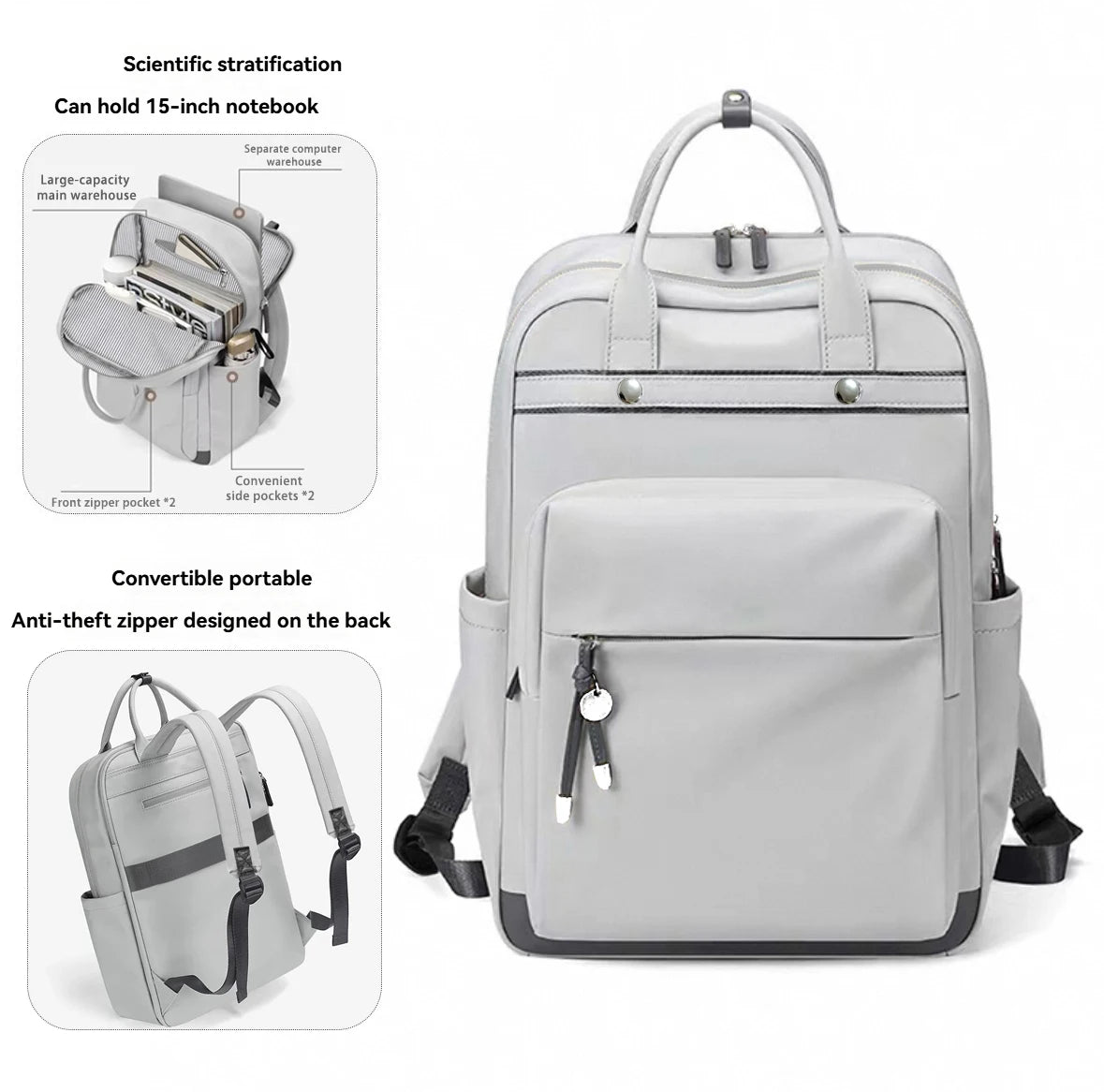 Women's Laptop Backpack 14 inch Fashion Backpack Travel Commuter Leisure Backpack Women's Travel Business Bag