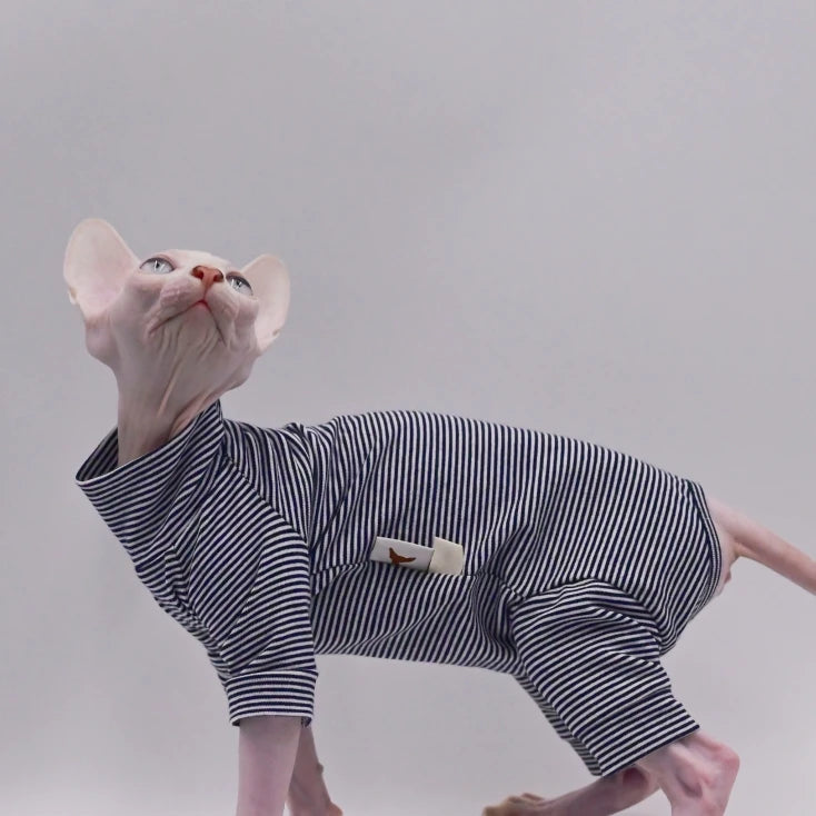Comfortable Cotton Clothes for Sphynx and Hairless Cats