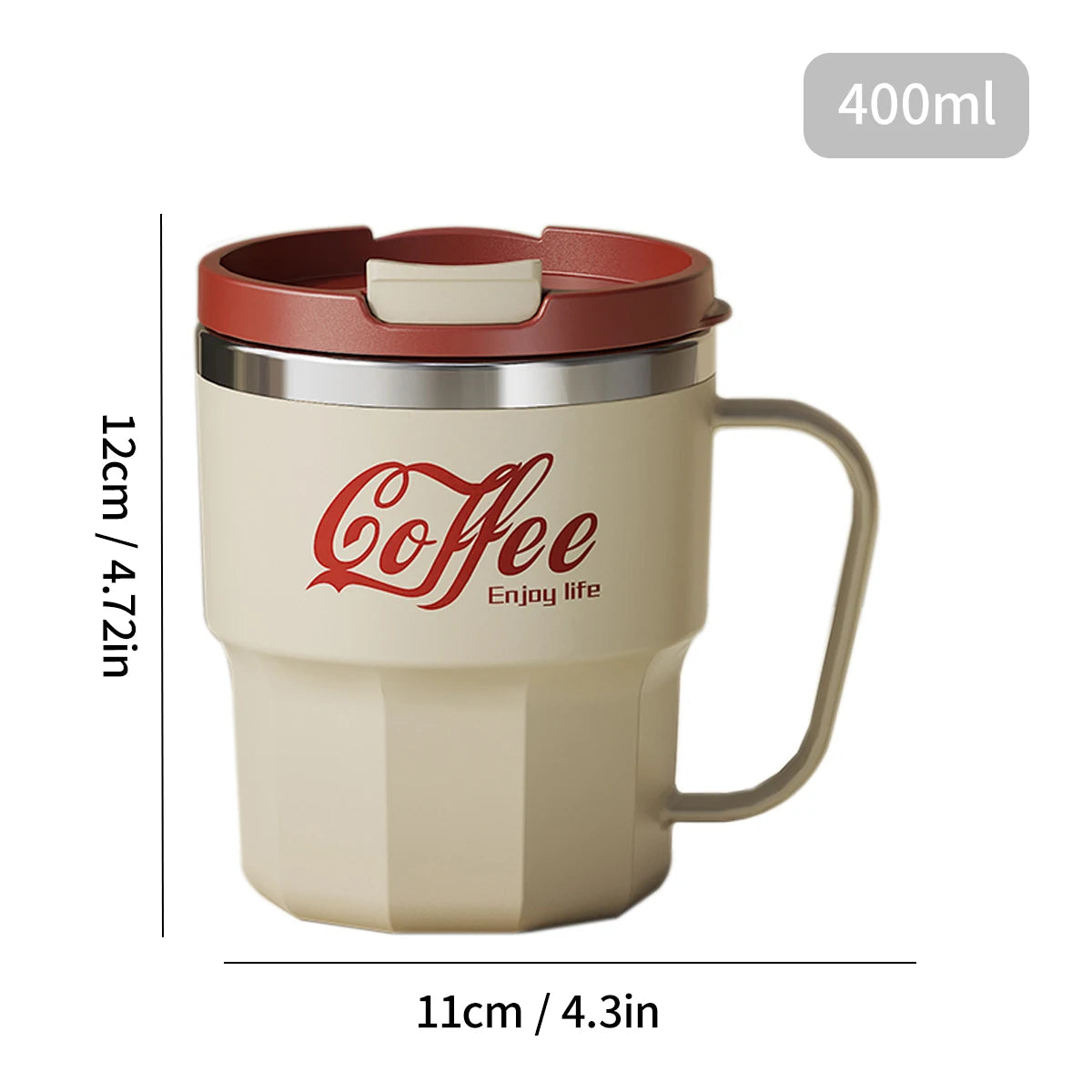 Double Layer Stainless Steel Coffee Mug | Insulated Drinkware