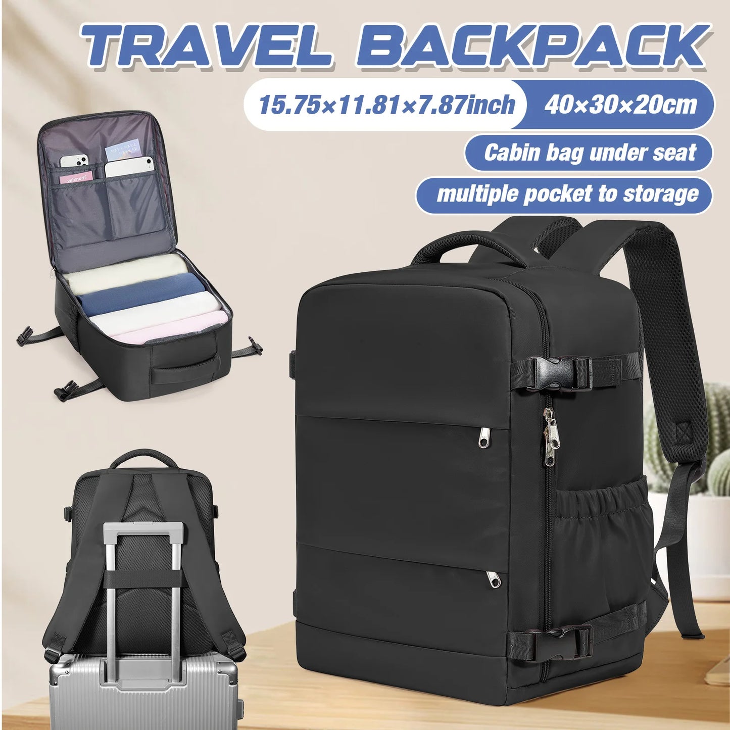 Versatile Travel Backpack | Ultimate Cabin Bag for Every Adventure