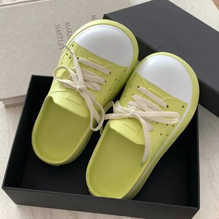 Waterproof Women's Lazy Half Slippers | Summer Casual Footwear