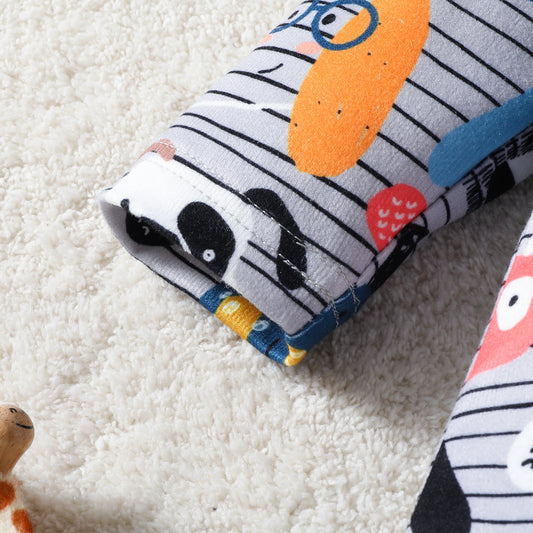 Adorable Baby Jumpsuit Set | Cute Puppy Stripes Hooded Romper